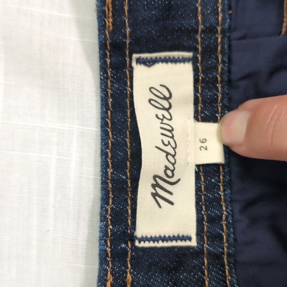 Madewell denim skirt, mini, pockets zipper design, women's 26 - Picture 9 of 12